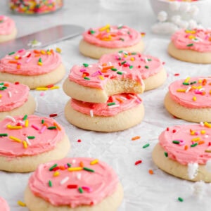 frosted sugar cookies.